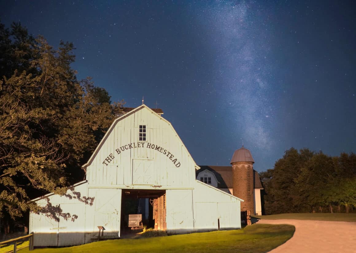 Buckley Homestead County Park, a living history farm located in Lowell.